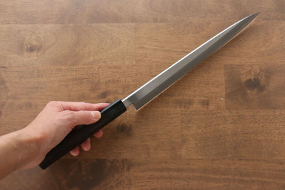 Jikko White Steel No.2 Yanagiba Japanese Knife 240mm Shitan Handle - Japanny - Best Japanese Knife