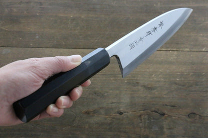 Sakai Takayuki Aoniko Japanese Chef's Deba Knife with Ebony Wood Handle - Japanny - Best Japanese Knife