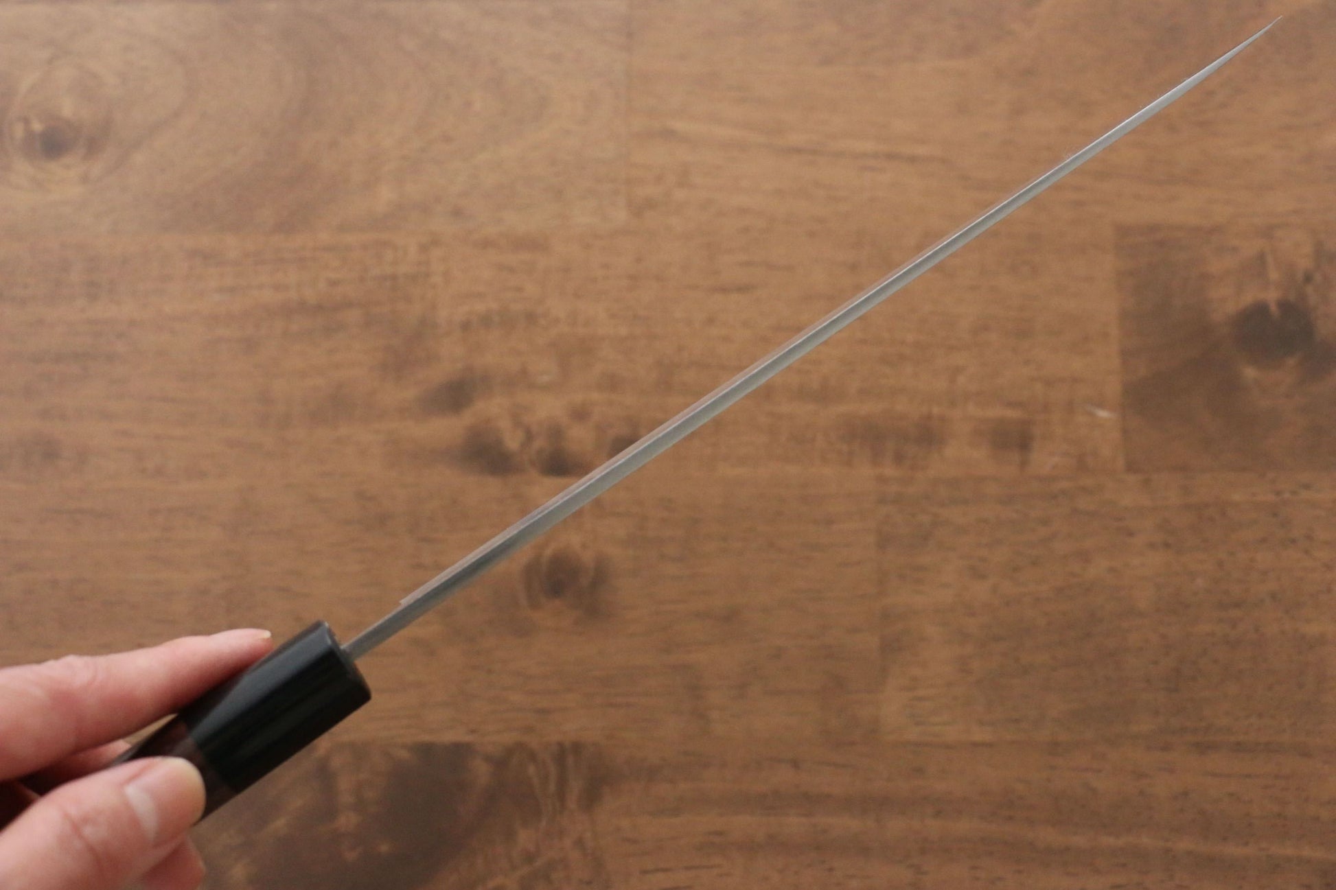 Jikko White Steel No.2 Yanagiba Japanese Knife 210mm Shitan Handle - Japanny - Best Japanese Knife