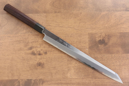 Jikko White Steel No.2 Kiritsuke Yanagiba Japanese Knife 270mm Shitan Handle - Japanny - Best Japanese Knife