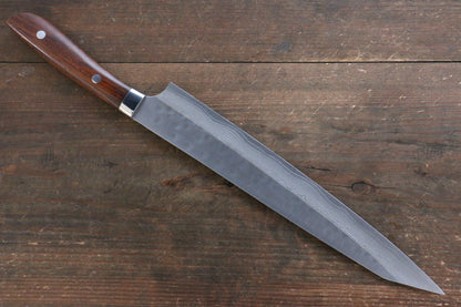 Takeshi Saji SRS13 Hammered(Maru) Kiritsuke Sujihiki  Japanese Knife 270mm with Ironwood Handle - Japanny - Best Japanese Knife