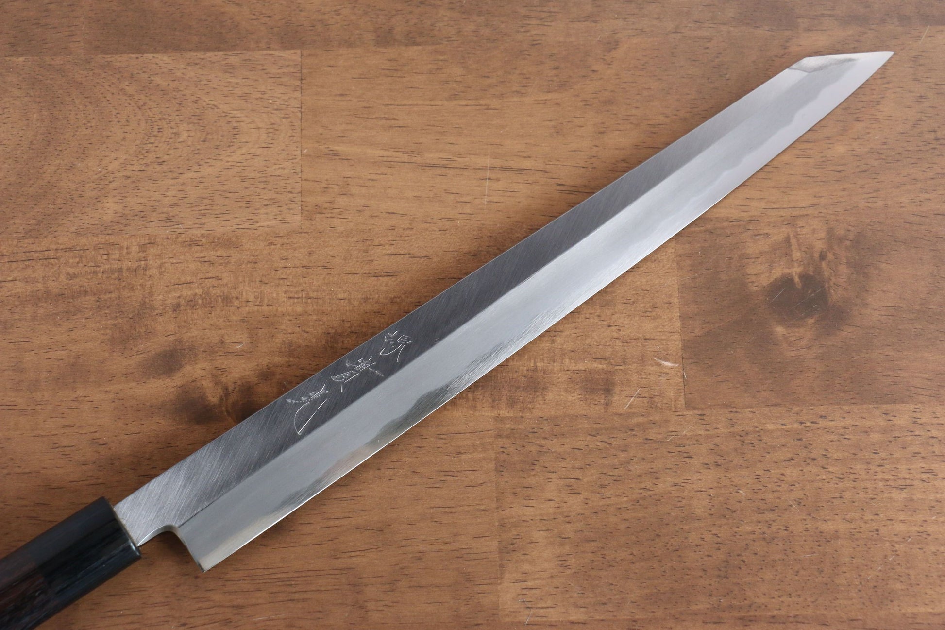 Jikko White Steel No.2 Kiritsuke Yanagiba Japanese Knife 300mm Shitan Handle - Japanny - Best Japanese Knife