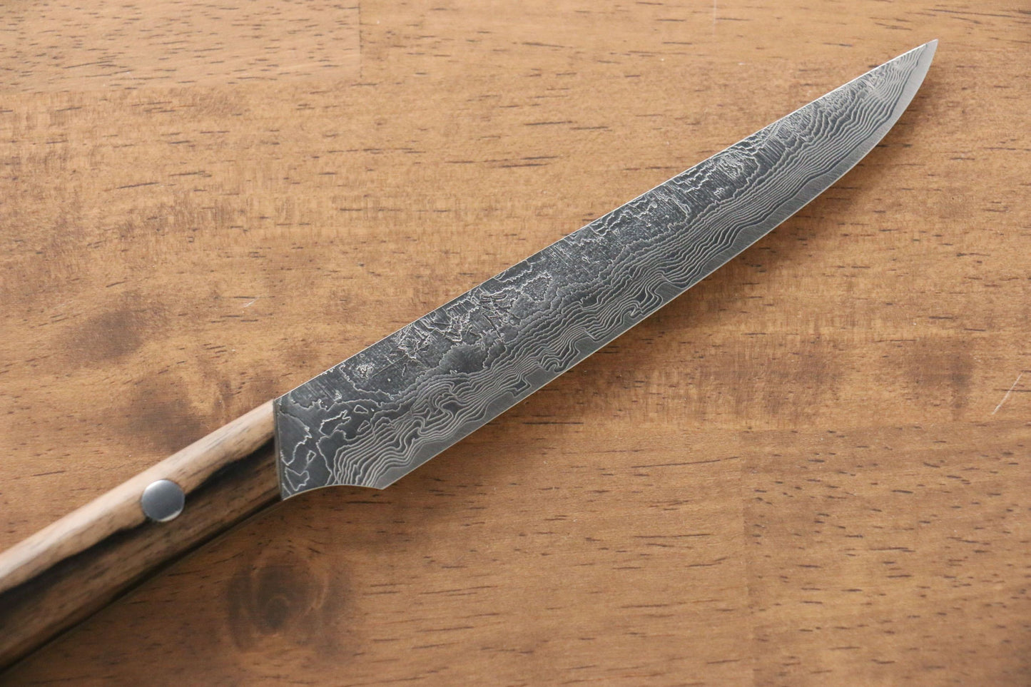 Takeshi Saji R2/SG2 Diamond Finish Steak Japanese Knife 125mm Black Persimmon Handle - Japanny - Best Japanese Knife