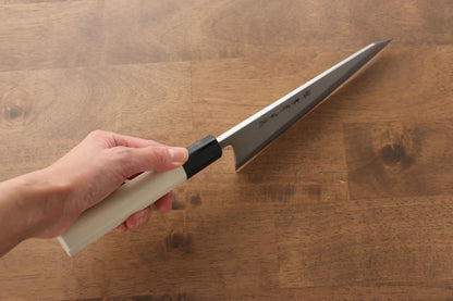 Sakai Takayuki Tokujyo White Steel No.2 Honesuki Boning Japanese Knife 180mm Magnolia Handle - Japanny - Best Japanese Knife