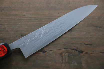 Shigeki Tanaka Blue Steel No.2  17 Layer Damascus Petty Japanese Chef Knife 150mm with Walnut Handle - Japanny - Best Japanese Knife