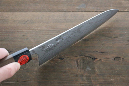 Shigeki Tanaka Blue Steel No.2  17 Layer Damascus Gyuto Japanese Chef Knife 180mm with Walnut Handle - Japanny - Best Japanese Knife
