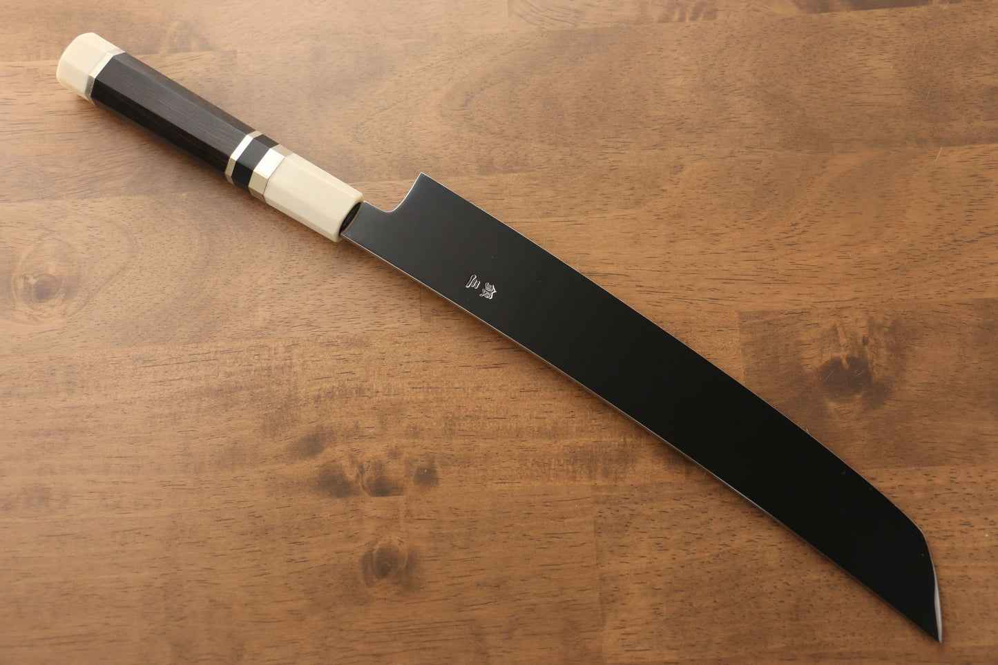 Jikko Silver Steel No.3 Sakimaru Yanagiba Japanese Knife 270mm Ebony with Ring Handle - Japanny - Best Japanese Knife