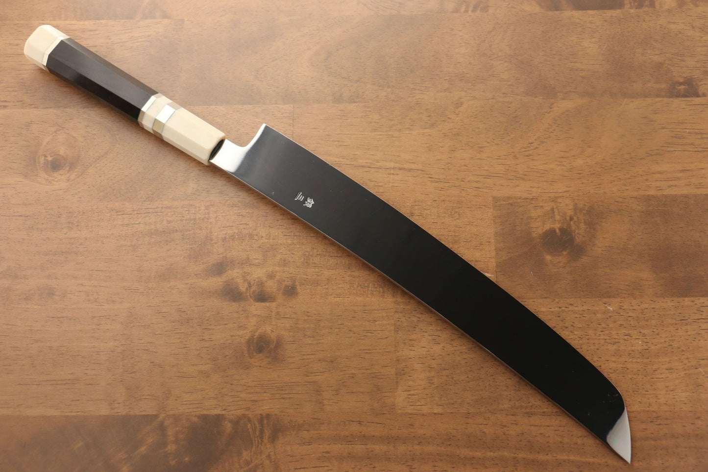 Jikko Silver Steel No.3 Sakimaru Yanagiba Japanese Knife 300mm Ebony with Ring Handle - Japanny - Best Japanese Knife