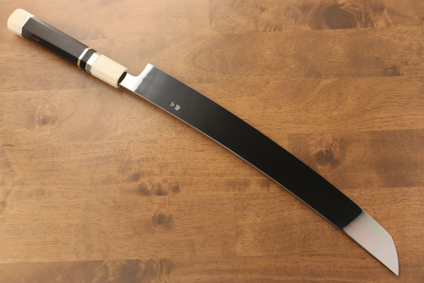 Jikko Silver Steel No.3 Sakimaru Yanagiba Japanese Knife 360mm Ebony with Ring Handle - Japanny - Best Japanese Knife