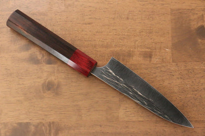 Yu Kurosaki Juhyo R2/SG2 Hammered Petty-Utility Japanese Knife 120mm Shitan (ferrule: Red Pakka wood) Handle - Japanny - Best Japanese Knife