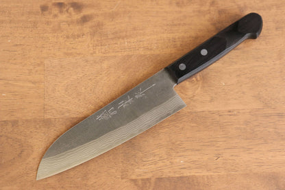 Thương hiệu Nao Yamamoto SRS 13 Kỹ nghệ truyền thống Nhật Nashiji Thép Damascus Dao đa năng Santoku dao Nhật 170mm chuôi dao gỗ Pakka đen