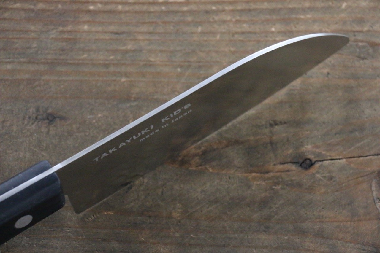 Sakai Takayuki Molybdenum kitchen knife for Kids (Black) - Japanny - Best Japanese Knife