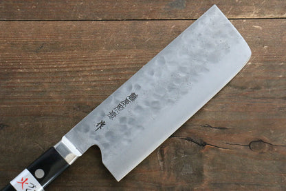 Dao Nhật Nakiri rèn thủ công Fujiwara Teruyasu Danh Kiếm Ảo Ảnh thép trắng No.1 150mm chuôi dao gỗ Pakka đen