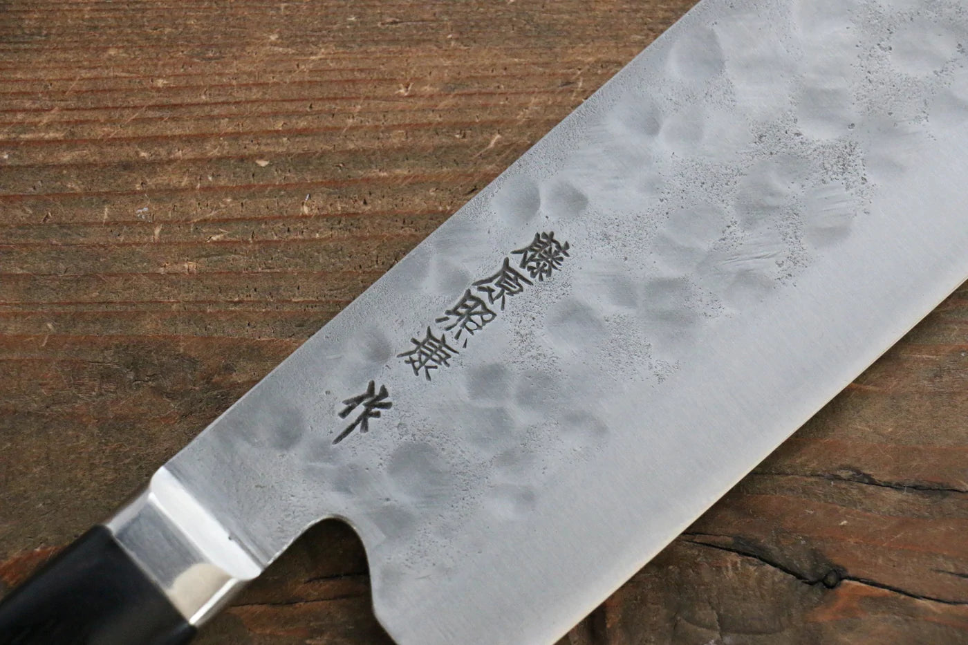 Dao Nhật Nakiri rèn thủ công Fujiwara Teruyasu Danh Kiếm Ảo Ảnh thép trắng No.1 150mm chuôi dao gỗ Pakka đen