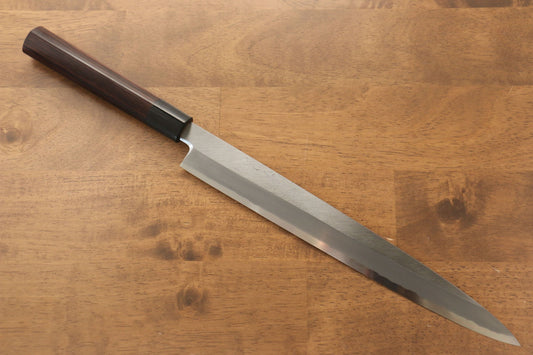 Jikko Silver Steel No.3 Yanagiba Japanese Knife 270mm Shitan Handle - Japanny - Best Japanese Knife