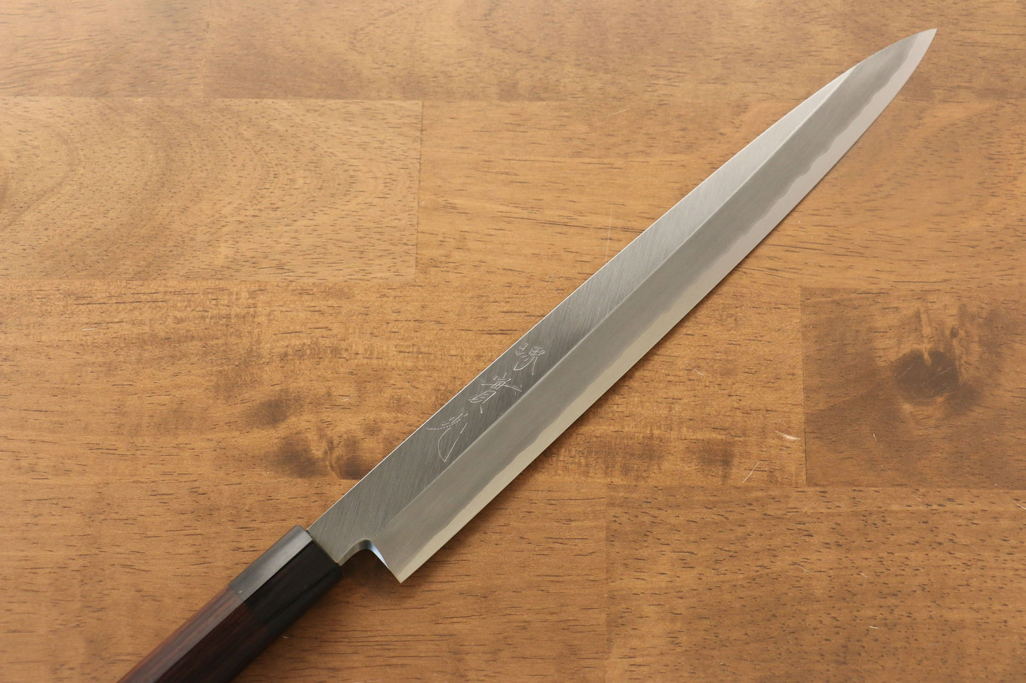 Jikko Silver Steel No.3 Yanagiba Japanese Knife 270mm Shitan Handle - Japanny - Best Japanese Knife