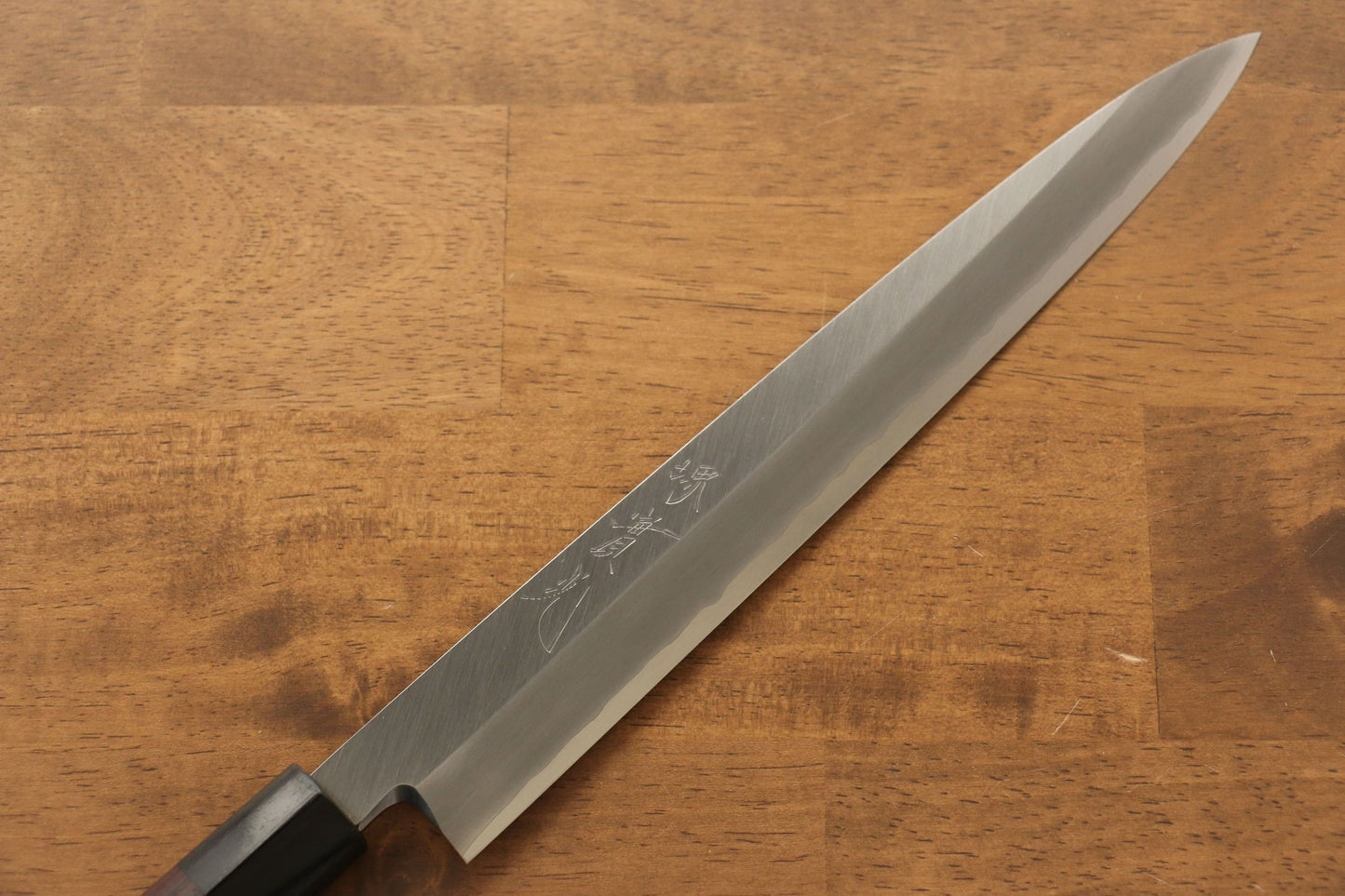 Jikko Silver Steel No.3 Yanagiba Japanese Knife 240mm Shitan Handle - Japanny - Best Japanese Knife