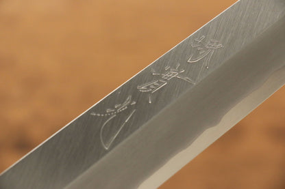 Jikko Silver Steel No.3 Yanagiba Japanese Knife 240mm Shitan Handle - Japanny - Best Japanese Knife