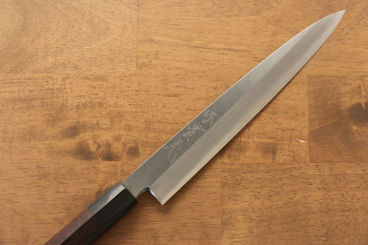 Jikko Silver Steel No.3 Yanagiba Japanese Knife 210mm Shitan Handle - Japanny - Best Japanese Knife