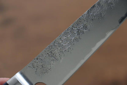 Bộ dao bếp đa năng Santoku 195mm (Kiritsuke) và dao nhỏ Petty 150mm thương hiệu thương hiệu Seisuke thép xanh No.2 kỹ nghệ truyền thống Nhật Nashiji