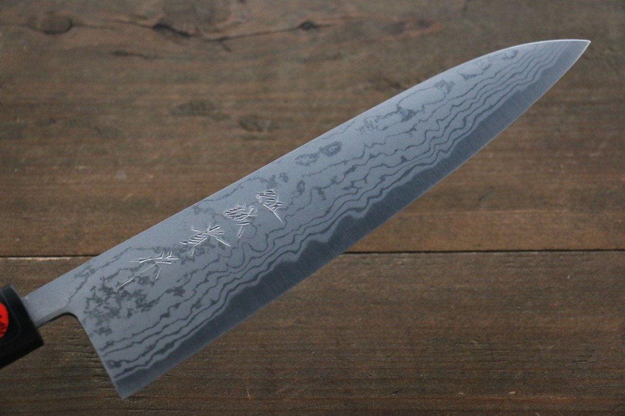 Shigeki Tanaka Blue Steel No.2  17 Layer Damascus Gyuto Japanese Chef Knife 210mm with Walnut Handle - Japanny - Best Japanese Knife