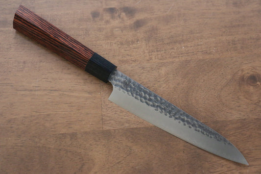 Marke Seki Kanetsugu Glattes Holz mit 7 Kanten VG2 handgeschmiedetes Messer Kleines Mehrzweckmesser Kleines japanisches Messer 150 mm 