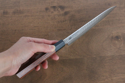 Thương hiệu Seki Kanetsugu Gỗ được mài nhẵn 7 cạnh VG2 dao rèn thủ công Dao nhỏ đa năng Petty dao Nhật 150mm