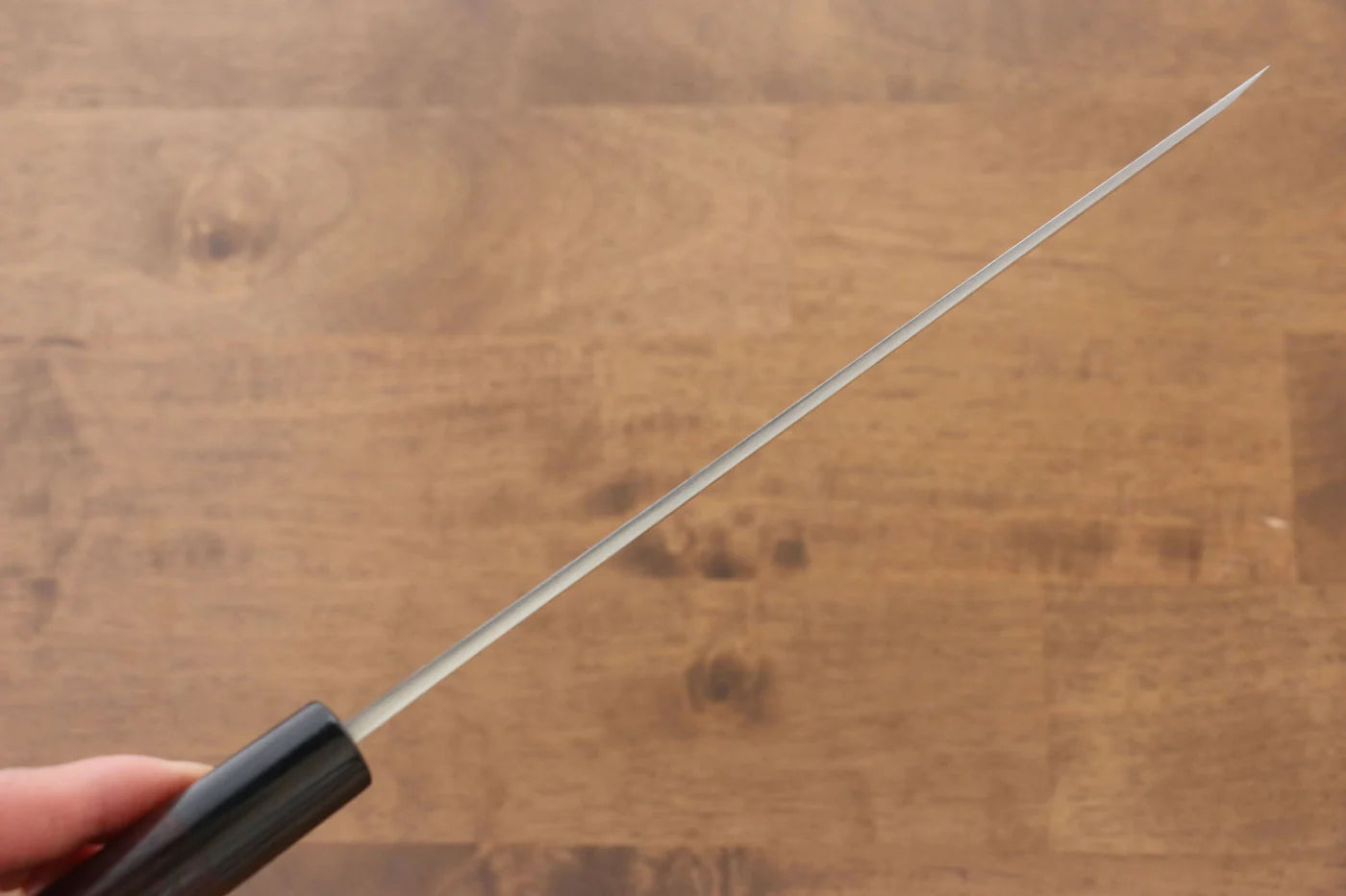 Thương hiệu Jikko Thép trắng No.2 Dao thái cá, shashimi chuyên dụng Yanagiba (cán tròn) dao Nhật 210mm chuôi dao gỗ Đàn Hương