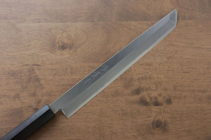 Jikko-Marke Silver Steel Nr. 3 Yanagiba-Fischmesser, spezielles Shashimi (runder Griff), japanisches Messer, 240 mm Sandelholzgriff