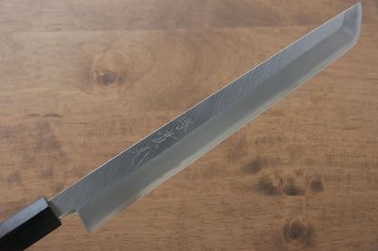 Thương hiệu Jikko Thép Bạc No.3 Dao thái cá, shashimi chuyên dụng Yanagiba (cán tròn) dao Nhật 240mm chuôi dao gỗ Đàn Hương