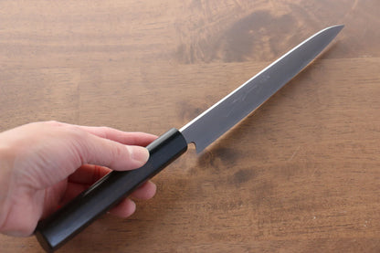 Jikko-Marke Nr. 2 aus weißem Stahl. Kleines Mehrzweckmesser. Kleines japanisches Messer. 150-mm-Sandelholzgriff