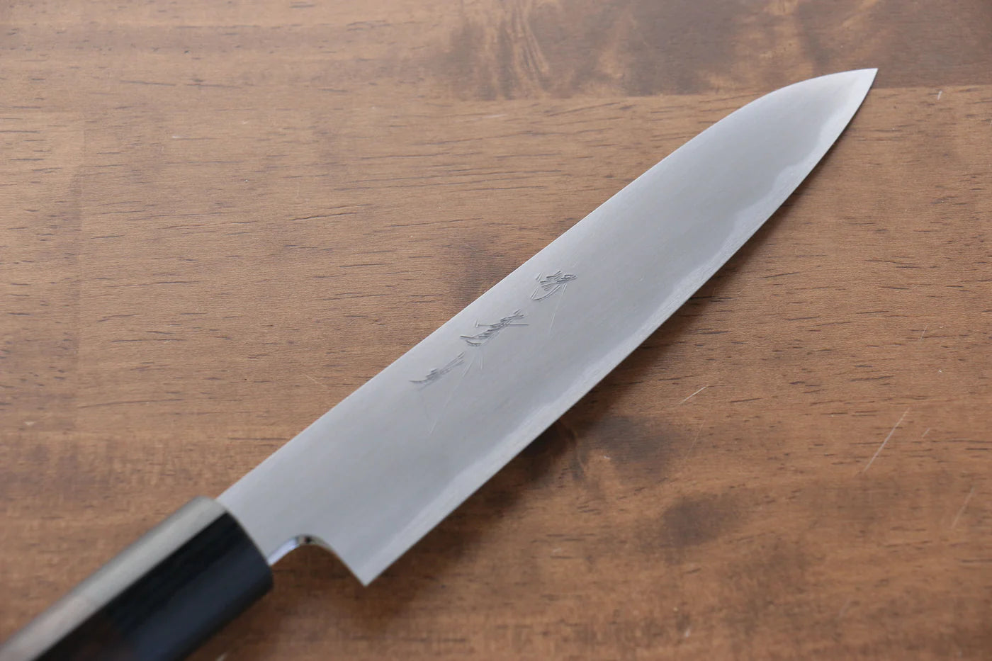 Thương hiệu Jikko Thép trắng No.2 Dao nhỏ đa năng Petty dao Nhật 150mm chuôi dao gỗ Đàn Hương