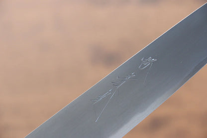 Jikko-Marke Nr. 2 aus weißem Stahl. Kleines Mehrzweckmesser. Kleines japanisches Messer. 150-mm-Sandelholzgriff