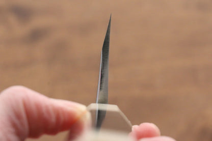 Marke Jikko Blauer Stahl Spezialisiertes Fischmesser Deba Japanisches Messer 180 mm Ebenholz mit beidseitigen Ringen Messergriff