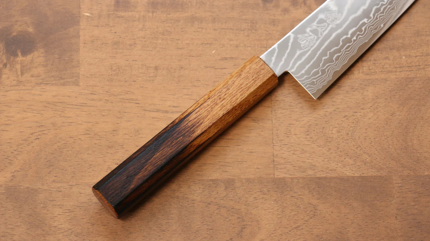 Kajin-Marke. Spezial-Kobaltstahl, Damaststahl, Gyuto-Mehrzweckmesser, japanisches Messer, 210 mm Griff aus gebrannter Eiche