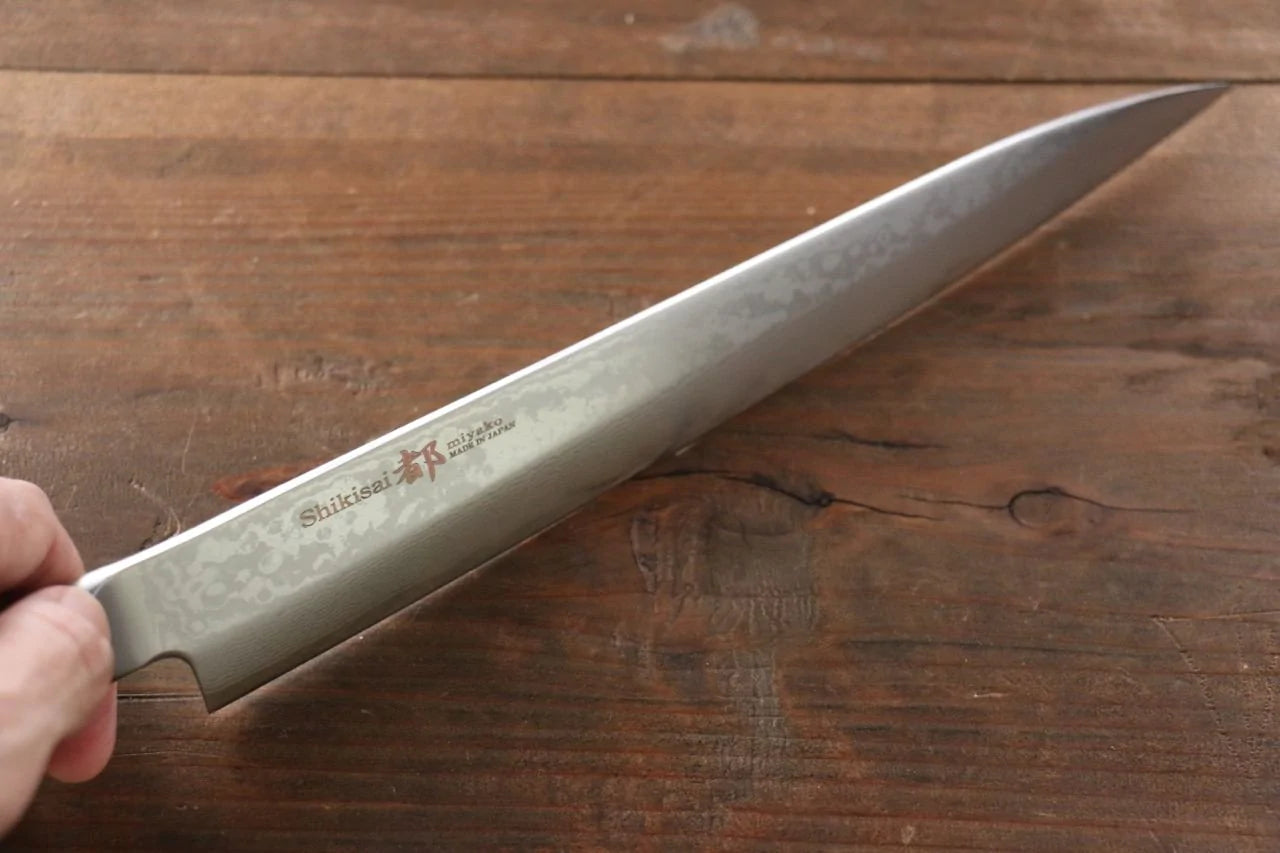 Miyako Marke AUS8 33-lagiger Damaststahl Spezialisiertes Shashimi-Fischmesser Yanagiba Japanisches Messer 240 mm