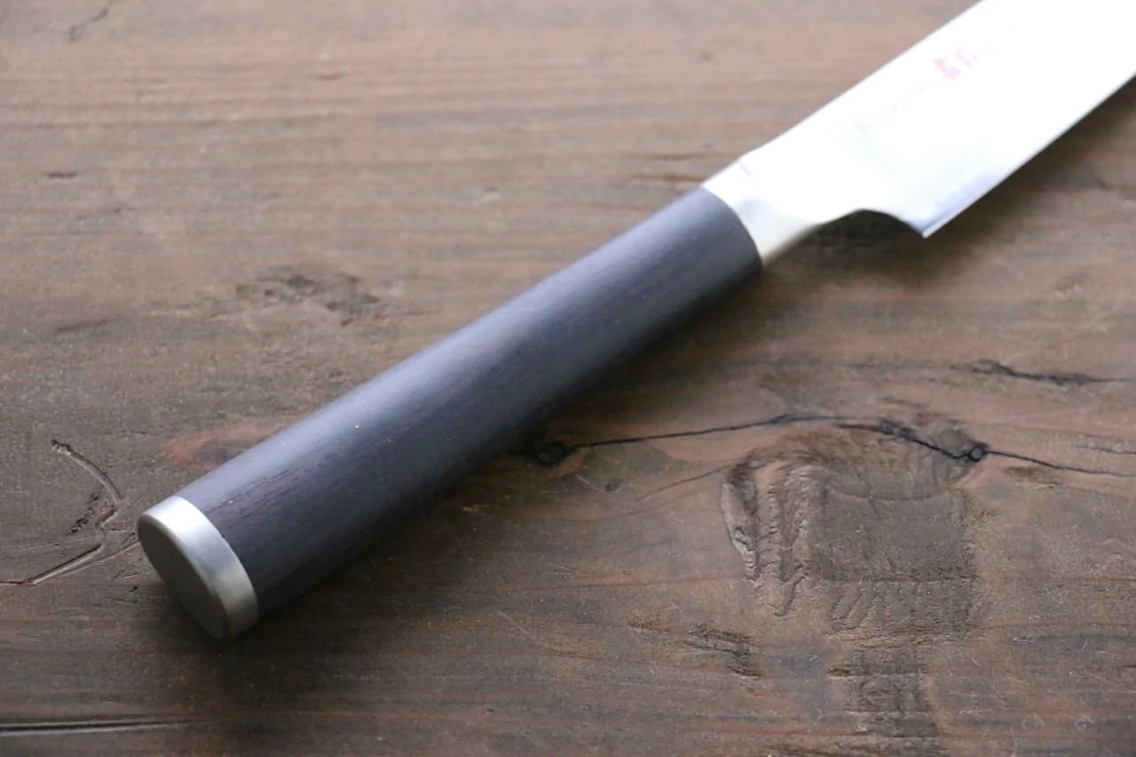 Hochwertiges japanisches Messer – Miyako Petty Mehrzweckmesser AUS8 33-lagiger Damaststahl, 110 mm Sperrholzgriff