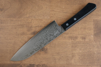 Thương hiệu Nao Yamamoto VG10 Thép Damascus Dao đa năng Santoku dao Nhật 170mm chuôi dao gỗ Pakka đen
