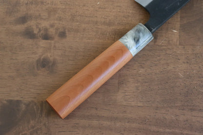 Thương hiệu Nao Yamamoto Thép trắng No.2 Kurouchi Dao đa năng Gyuto dao Nhật 180mm chuôi dao gỗ Hoa anh đào