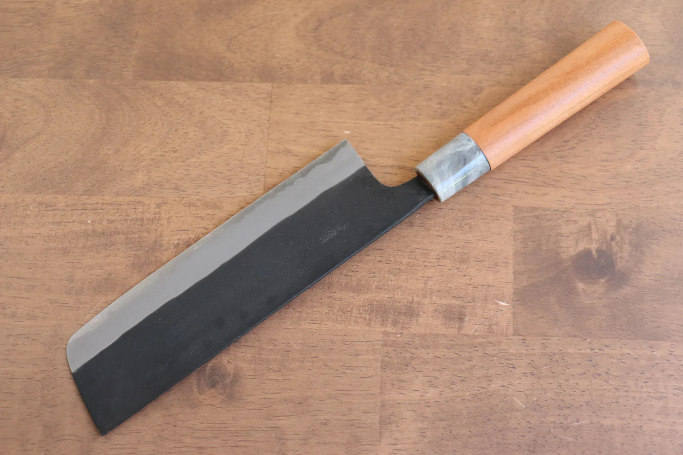 Thương hiệu Nao Yamamoto Thép trắng No.2 Kurouchi Dao thái rau chuyên dụng Nakiri dao Nhật 180mm chuôi dao gỗ Hoa anh đào