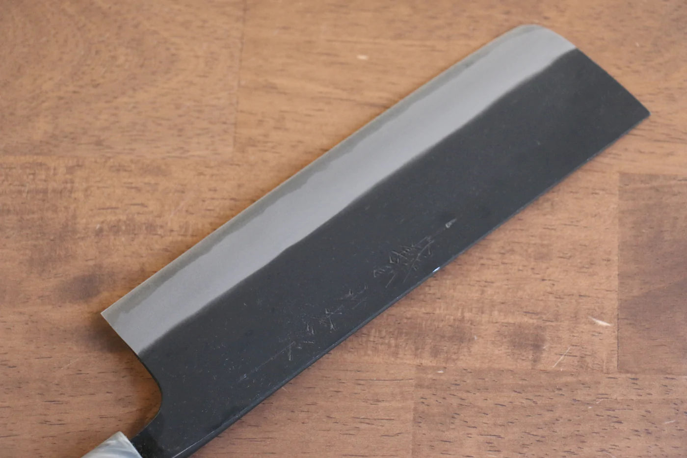 Marke Nao Yamamoto Weißer Stahl Nr. 2 Kurouchi Spezialisiertes Gemüsemesser Nakiri Japanisches Messer 180 mm Kirschblütenholzgriff