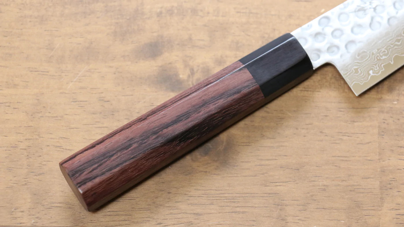 Thương hiệu Seisuke AUS10 Thép Damascus 45 lớp  Dao đa năng Gyuto dao Nhật 180mm chuôi dao gỗ Đàn Hương