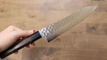 Thương hiệu Seisuke AUS10 Thép Damascus 45 lớp  Dao đa năng Gyuto dao Nhật 180mm chuôi dao gỗ Đàn Hương