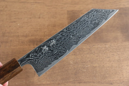 Marke Seisuke Nami AUS10 Spiegelbeschichteter Damaststahl Mehrzweckmesser Bunka Japanisches Messer 180 mm Griff aus Eichenholz