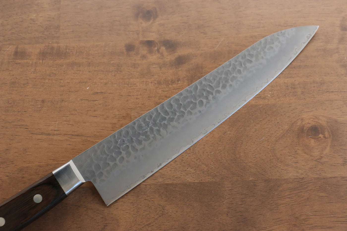 Thương hiệu Seisuke AUS8 Rèn thủ công Dao đa năng Gyuto dao Nhật 240mm chuôi dao gỗ ép nâu