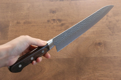 Thương hiệu Seisuke AUS8 Rèn thủ công Dao đa năng Gyuto dao Nhật 240mm chuôi dao gỗ ép nâu