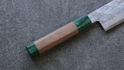 Ultragrüner Stahl der Marke Seisuke. Handgeschmiedetes Specialized-Gemüsemesser. Japanisches Nakiri-Messer 165 mm