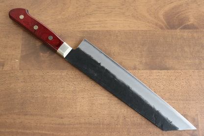 Thương hiệu Seisuke Kuronashi Thép siêu xanh Kỹ nghệ truyền thống Nhật Nashiji Kurouchi Dao đa năng Gyuto dao Nhật 210mm chuôi dao gỗ ép đỏ