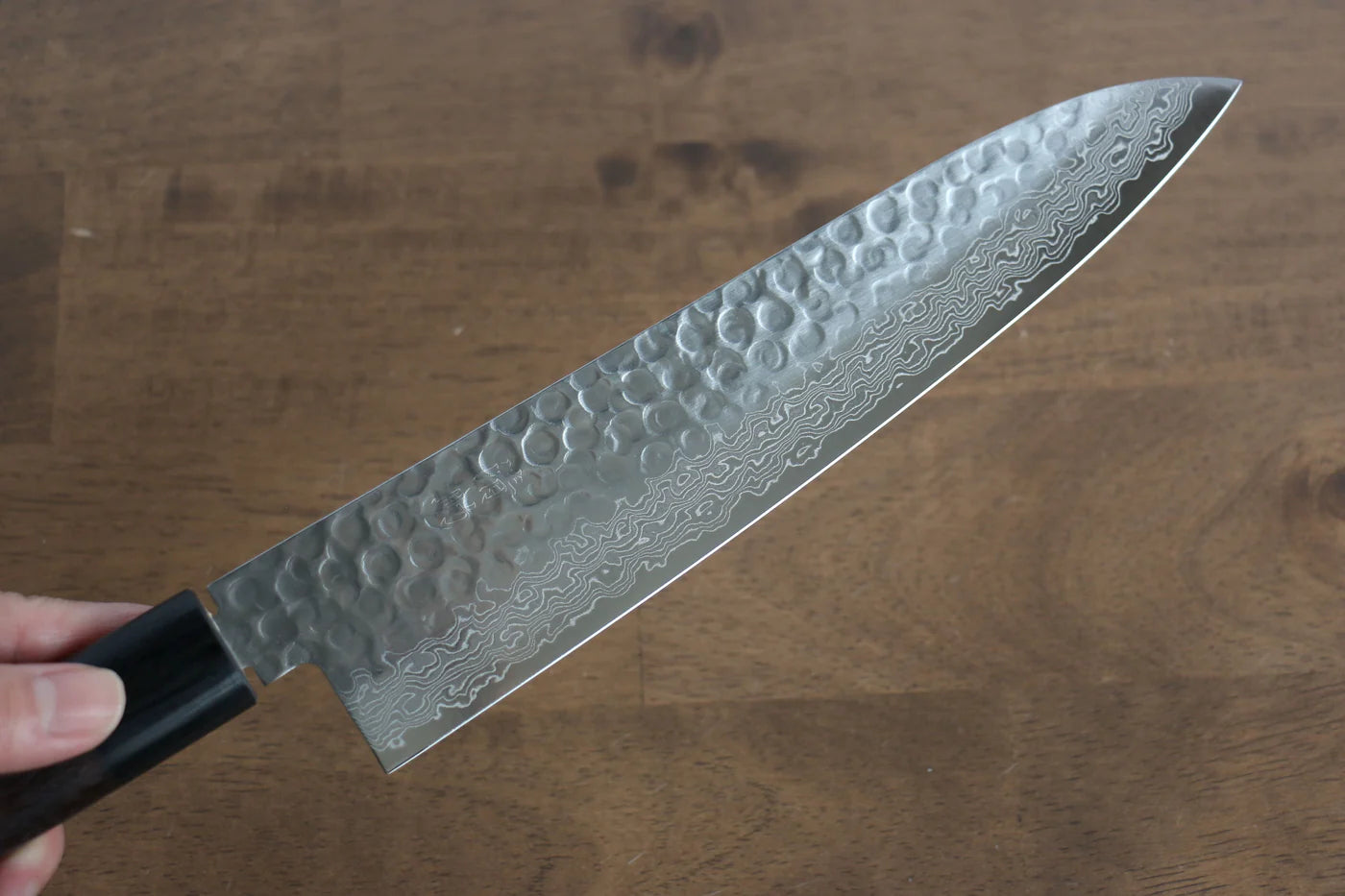 Thương hiệu Seisuke VG10 16 lớp Thép Damascus dao rèn thủ công Dao đa năng Gyuto dao Nhật 210mm chuôi dao gỗ Đàn Hương