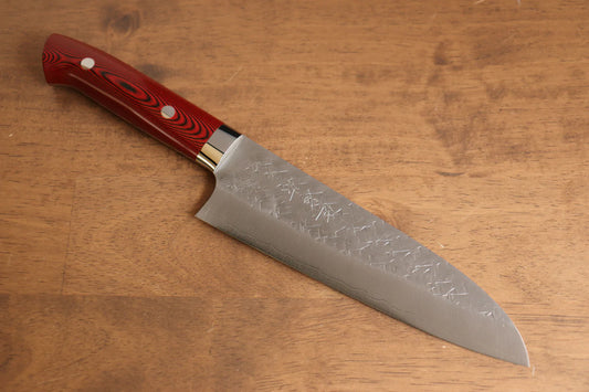 Thương hiệu Takeshi Saji SRS 13 Rèn thủ công Dao đa năng Santoku dao Nhật 165mm chuôi dao làm từ chất liệu nhựa micarta